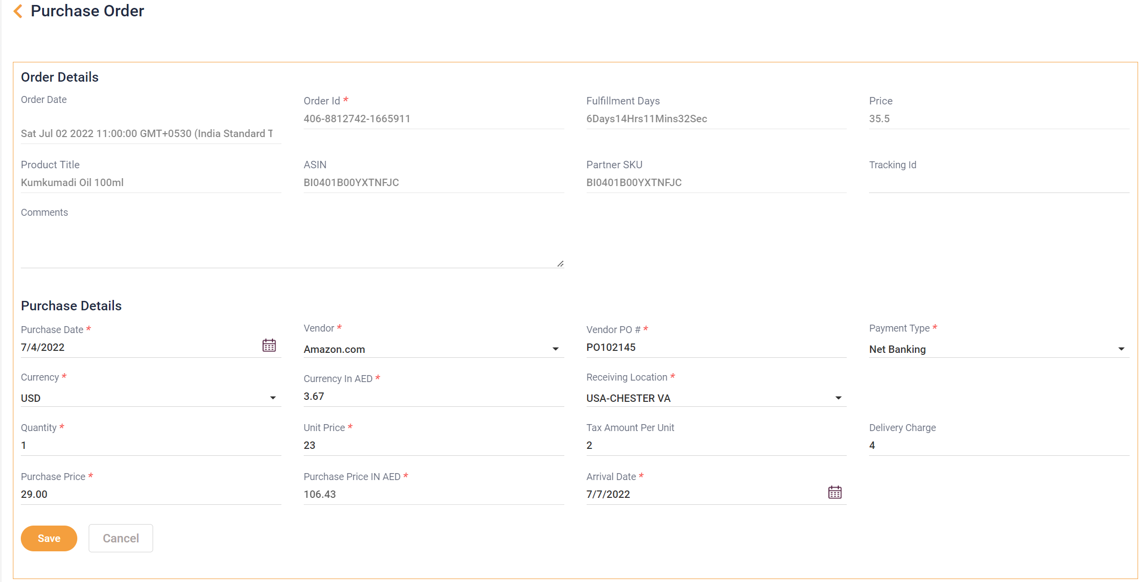 Purchase Order